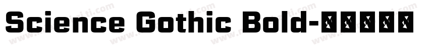 Science Gothic Bold字体转换